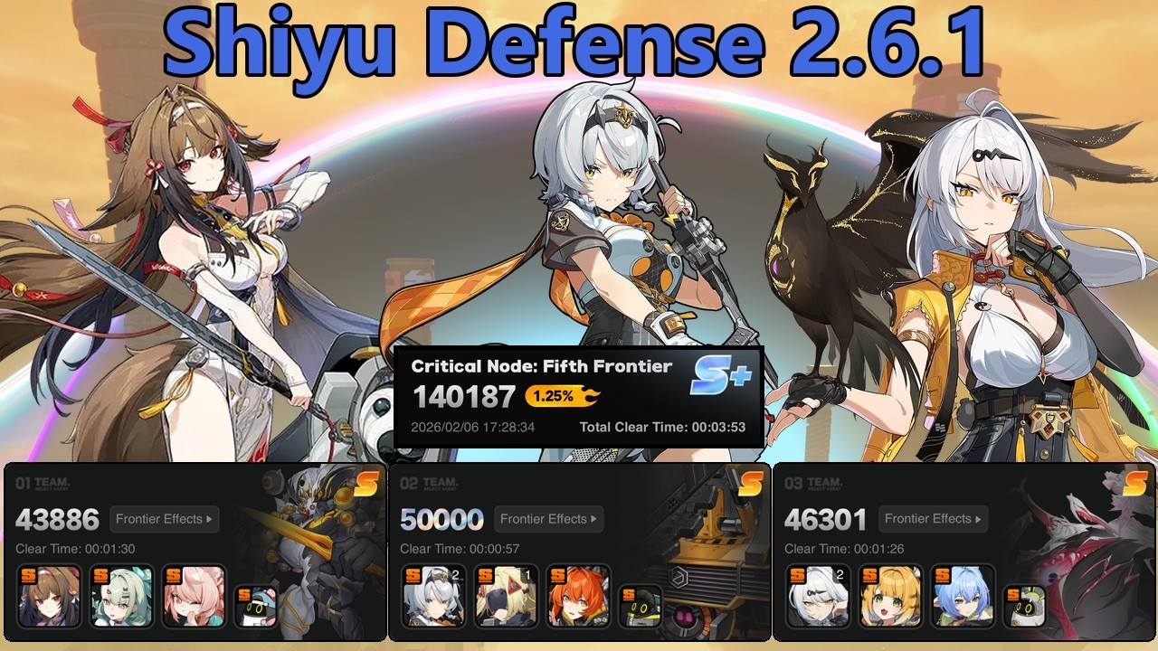 Shiyu Defense 2.6.1 | Score: 140187 (Top 1.25%) | Ye Shunguang ~ SAnby ~ Yixuan | Zenless Zone Zero