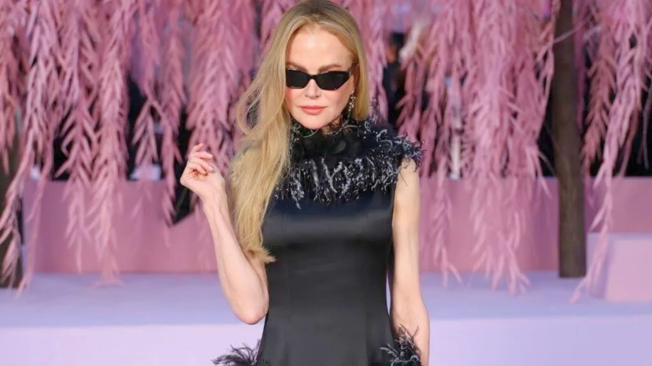 Nicole Kidman Dominates Paris Fashion Week in Glamorous Fur Maxi Dress