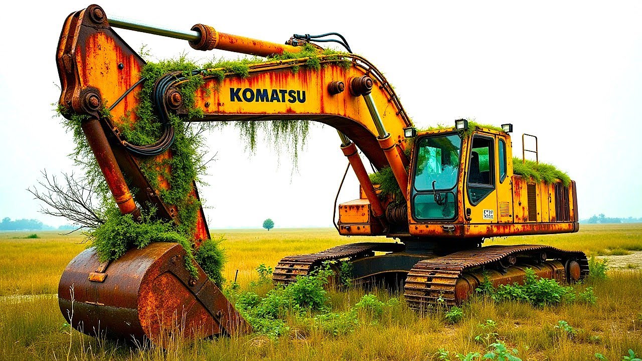 Digging Up a Giant KOMATSU That Rusted Like Scrap Metal &mdash; An Unimaginable Journey of Revival