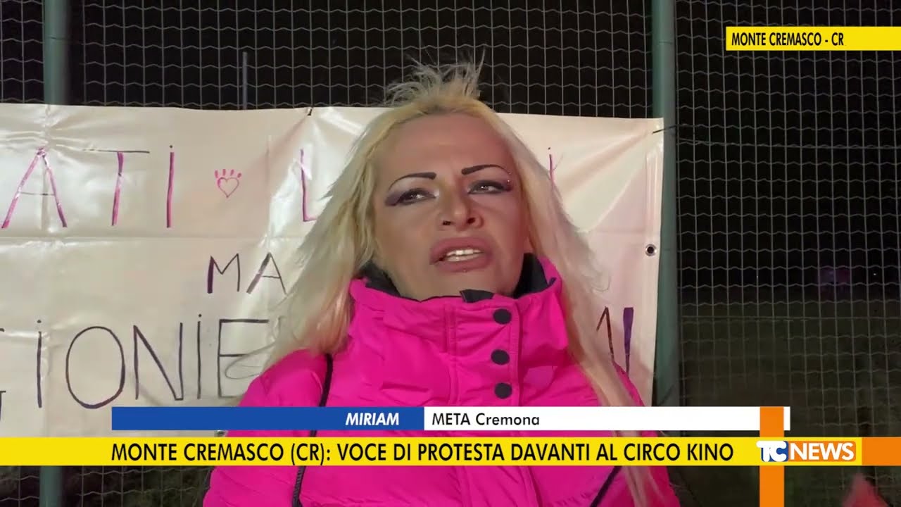 Monte Cremasco (CR): voce di protesta davanti al circo kino