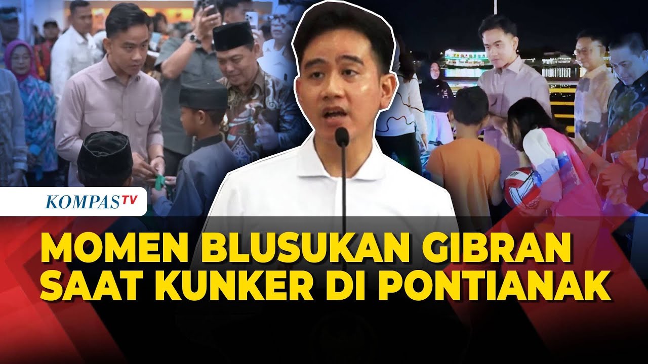 Wapres Gibran Blusukan di Tepian Sungai Kapuas hingga Ajak Anak Yatim Belanja Buku