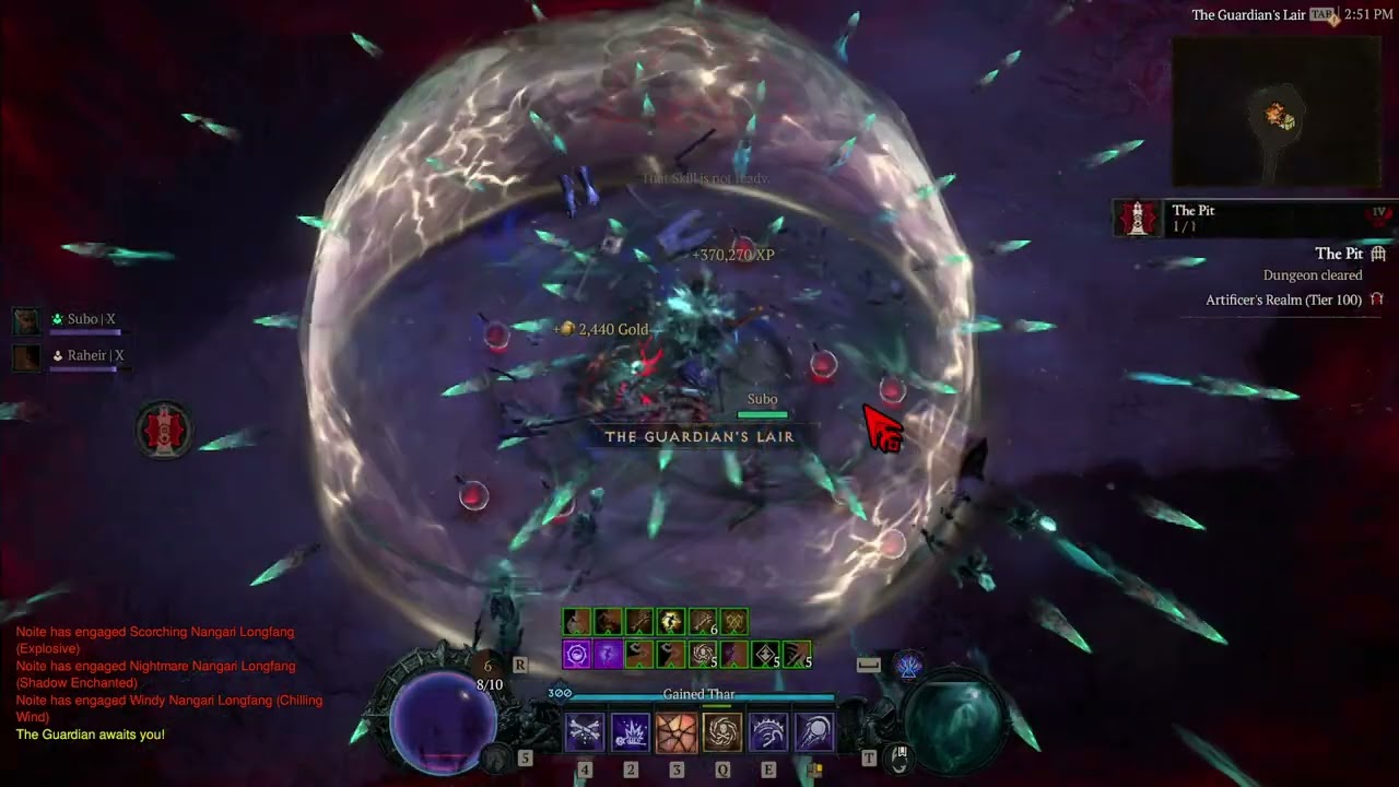Diablo IV *WORLD CHAMPION* - Necromancer SpeedRun! - Shattered Spirit build (Season 10)! *1m. 16s.*