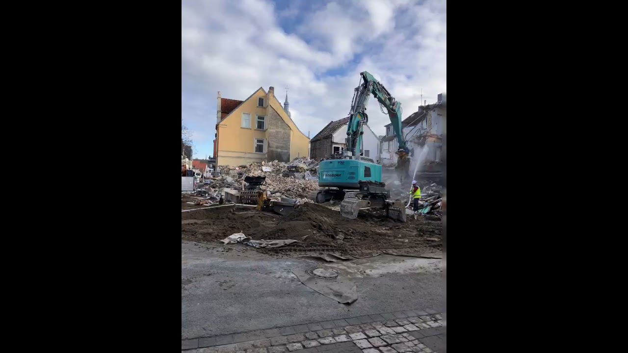 5 Abriss Gebäudekomplex Marktstraße/Cappelstraße 🚚🚜