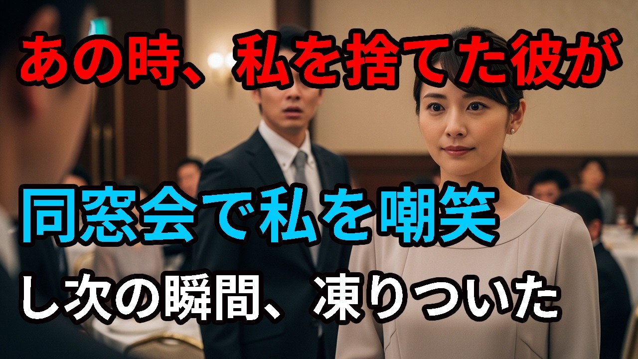 同窓会で元婚約者に「まだ看護師？」と見下された私。しかし現在の私を知った瞬間、彼は言葉を失いました【感動実話】
