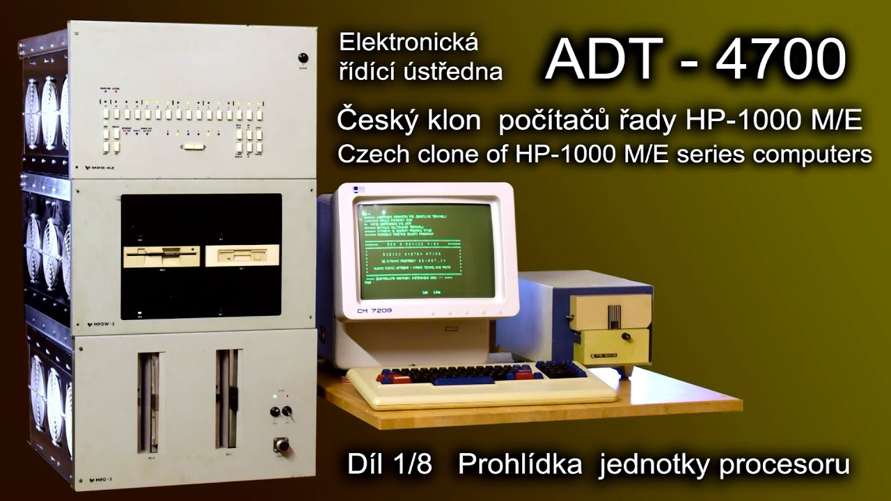 Počítač ADT-4700 (HP-1000) díl 1. Prohlídka jednotky procesoru MPR-4Z.