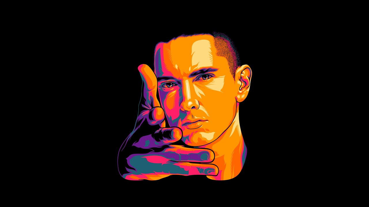 Photoshop / How to create Vector Art / Vexel Art / Illustration ft. EMINEM