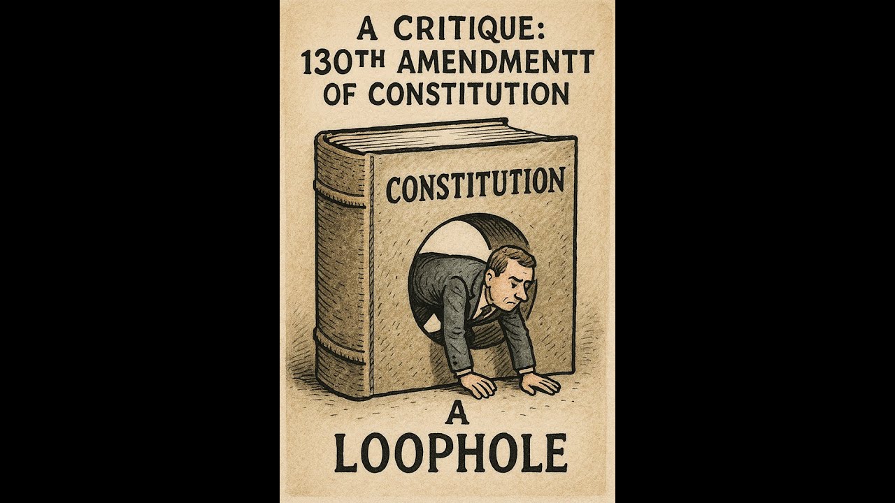A Critique: The Constitution (130th Amendment) Bill, 2025