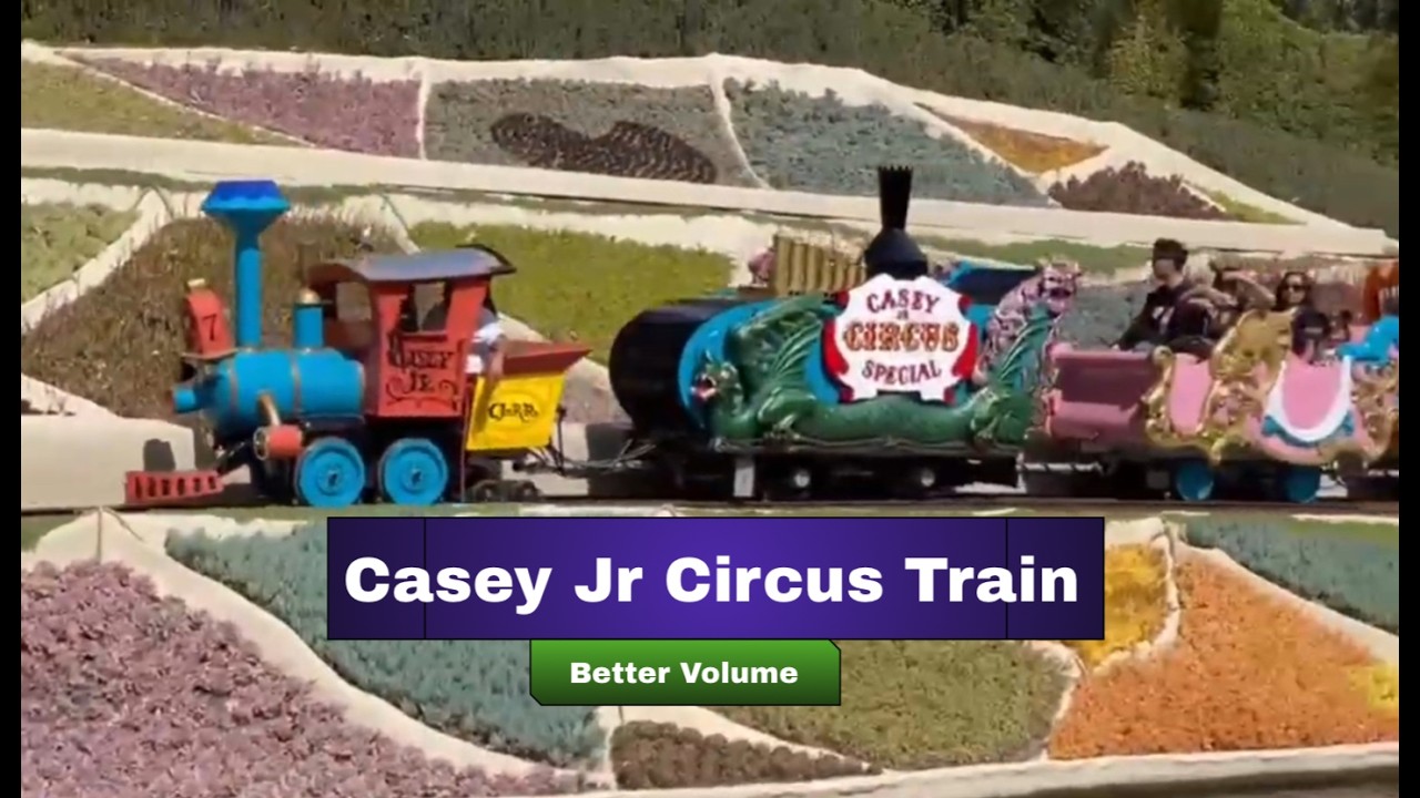 (Better Sound) Casey Jr Circus Train Full Ride POV Disneyland