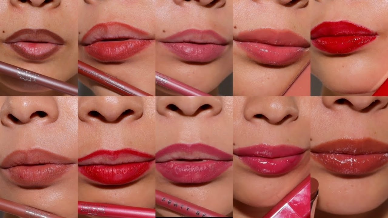 КАЖДЫЙ ОТТЕНОК FENTY TRACE'D OUT LIP LINER & GLOSS BOM BOM STIX | СВЕТЛЫЙ ТЕПЛЫЙ ТОН КОЖИ