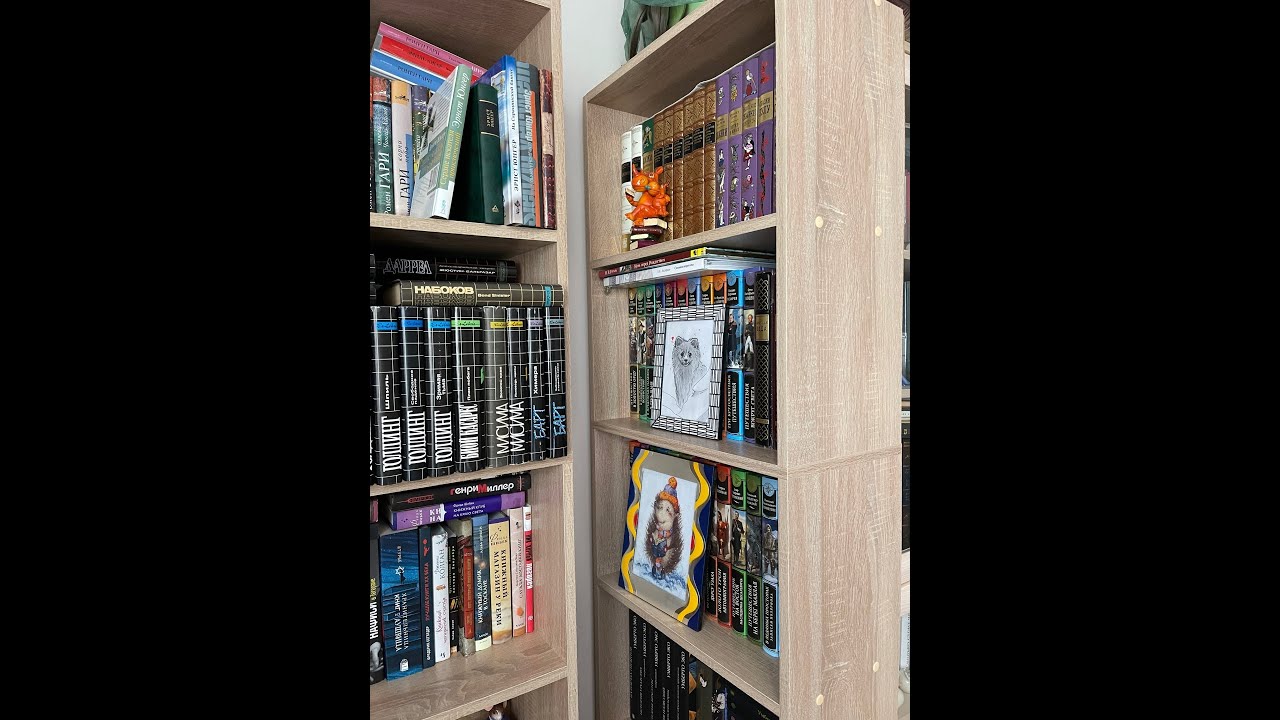 Мои книжные полки: заполняю книгами три новых шкафа📚