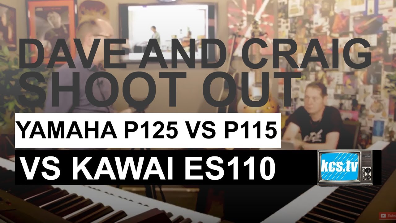 Yamaha P125 vs Yamaha P115 vs Kawai ES110 (2018)