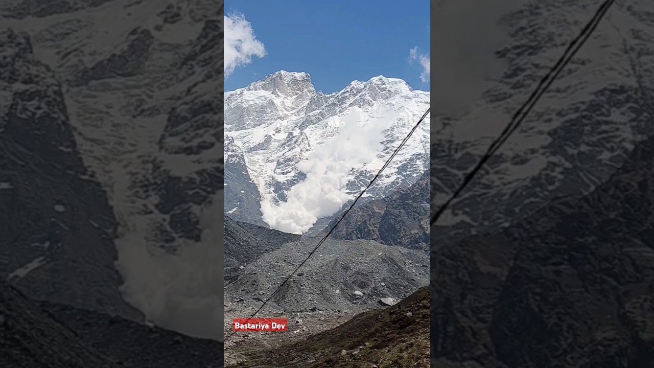खतरनाक Live देखिये Glacier टूटा 😱Kedarnath , Kedarnath Yatra live Update #glacier #shorts #viral