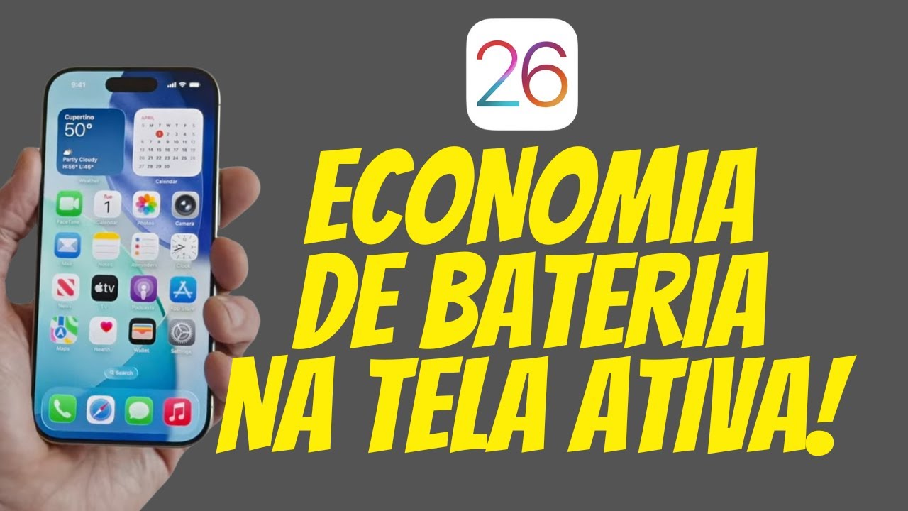 IPHONE: ECONOMIZE BATERIA com a TELA SEMPRE ATIVA! (Truque SECRETO)