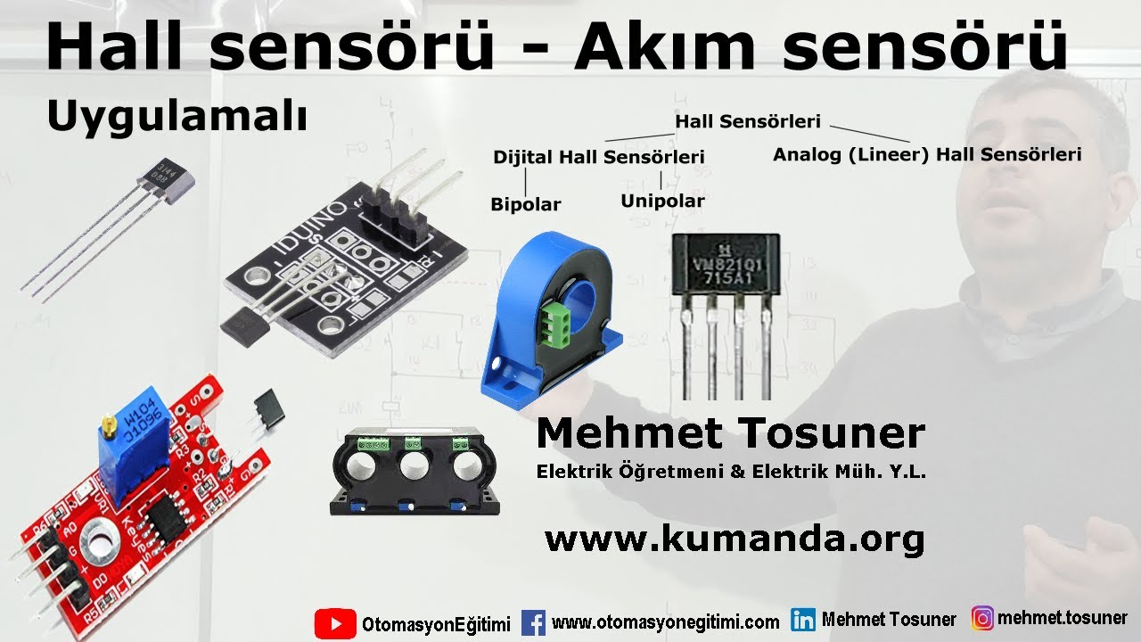 Hall sensörü - Akım sensörü #elektrik #otomasyon #devre #kumanda #kontrol #motor #plc