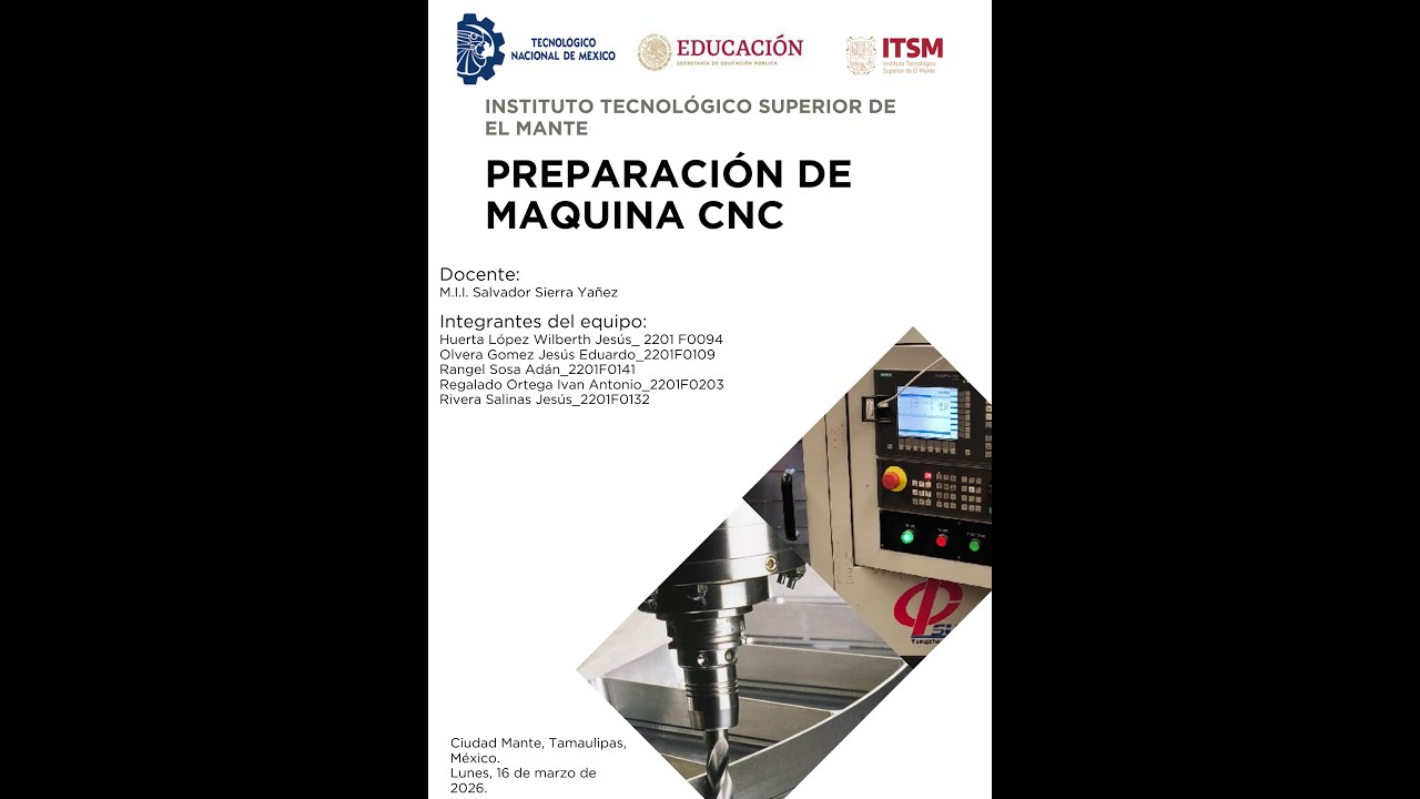 Preparación de fresadora CNC_Equipo_5