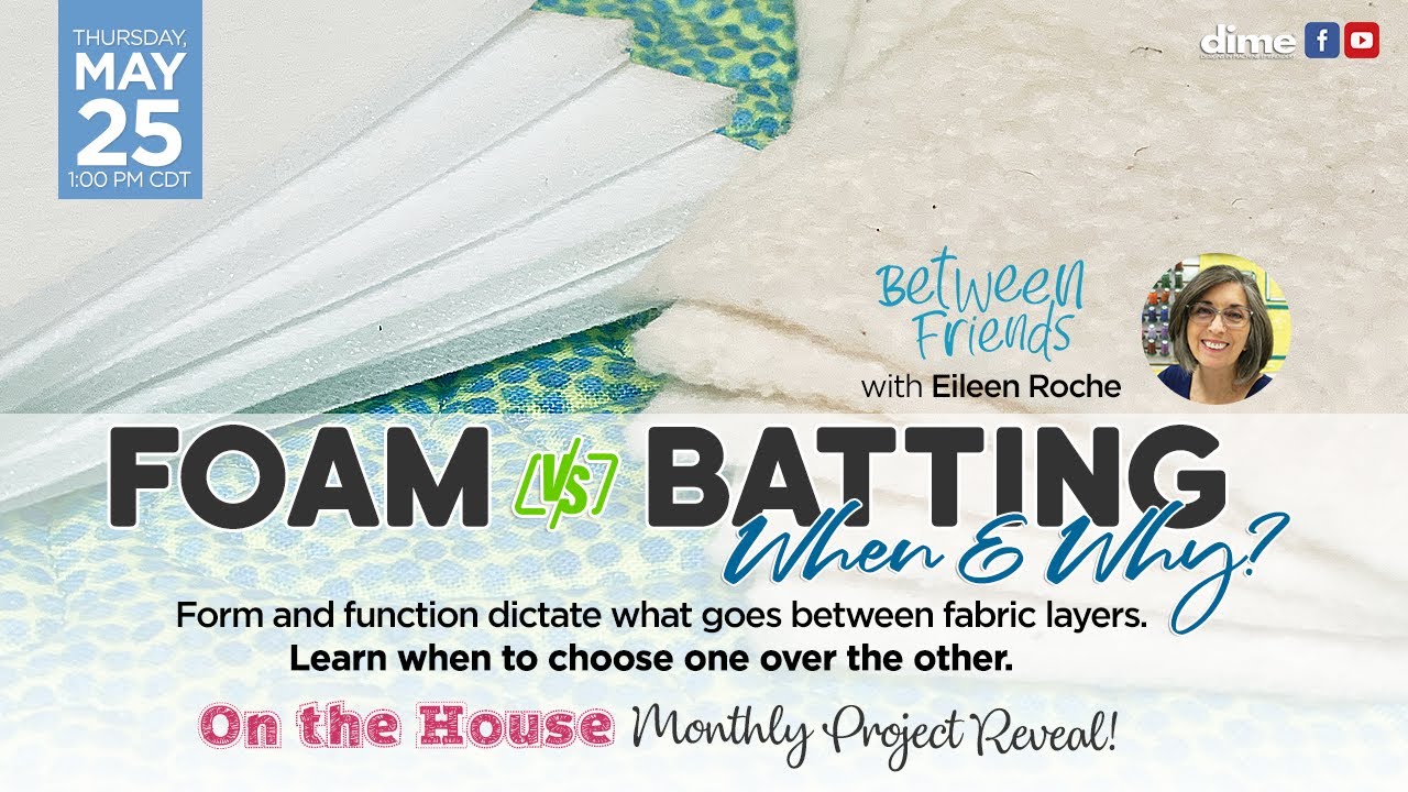 Foam vs. Batting | When & Why? | Machine Embroidery