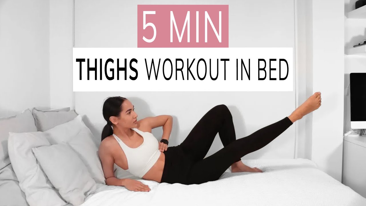 THIGHS WORKOUT IN BED | toned legs & thighs at home