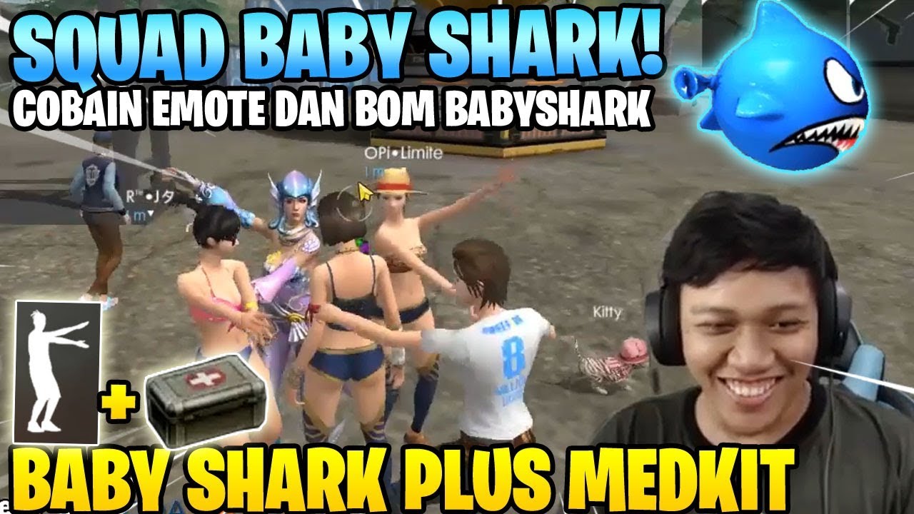 AUTO NGAKAK! MEDKITAN PLUS EMOTE DAN BOM BABY SHARK! - Garena Free Fire