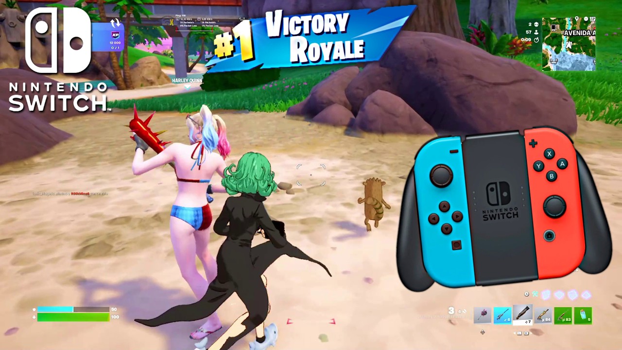 Nintendo Switch Fortnite Runners Controller Gameplay (Full HD 30FPS) 🎮