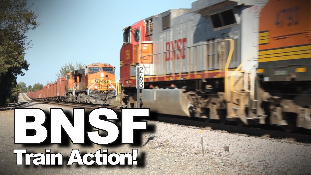 Parade of super-long freight trains on BNSF Railway!