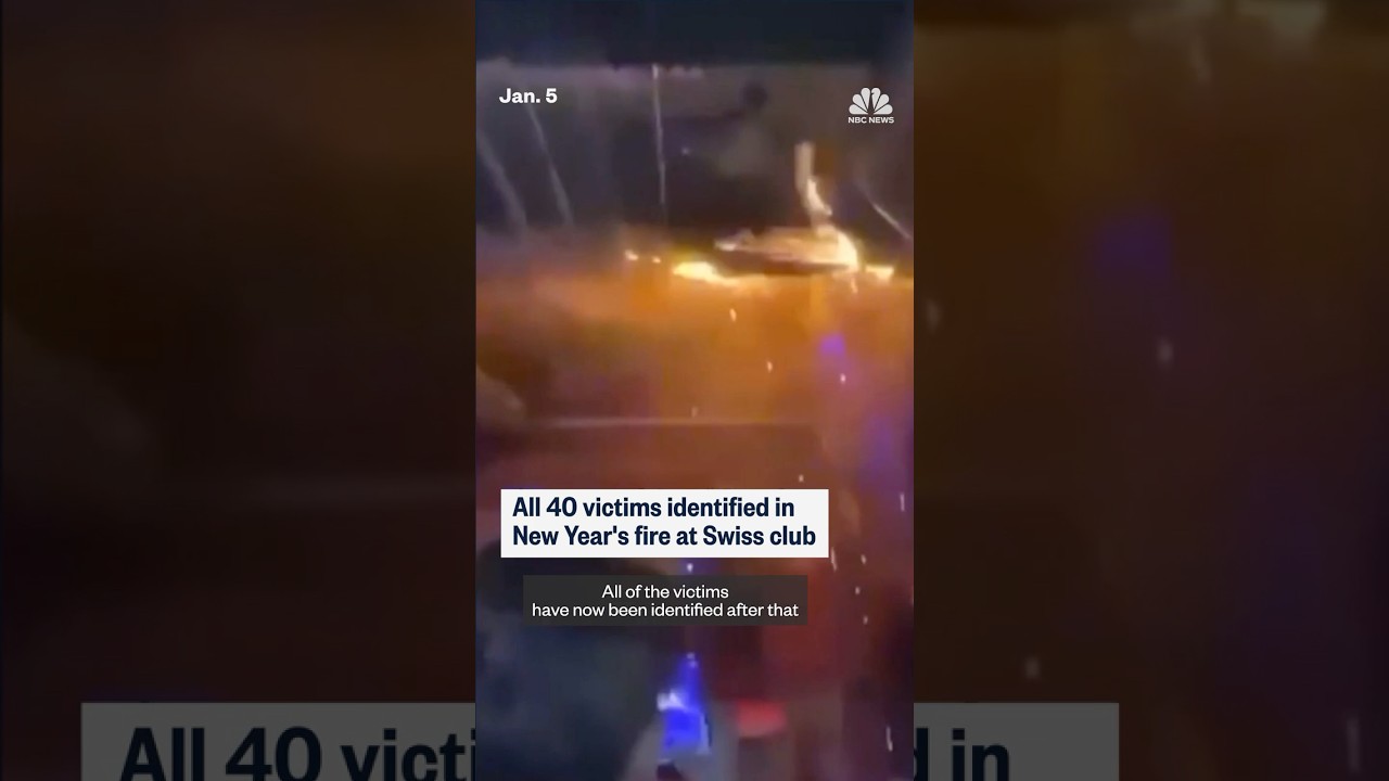 All 40 victims identified in New Year's fire at Swiss club