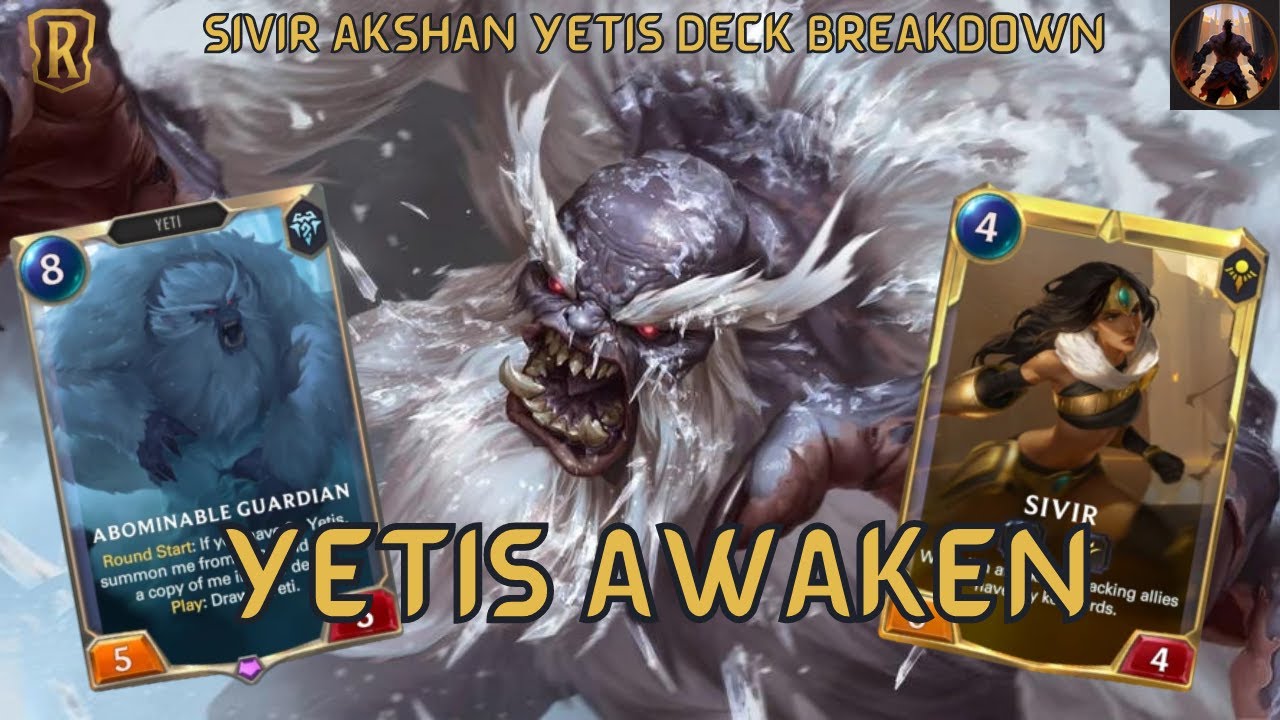 Yetis Awaken!! KnivesNInk's Pile with Sivir Akshan Yetis | Deck Gameplay | Legends of Runeterra