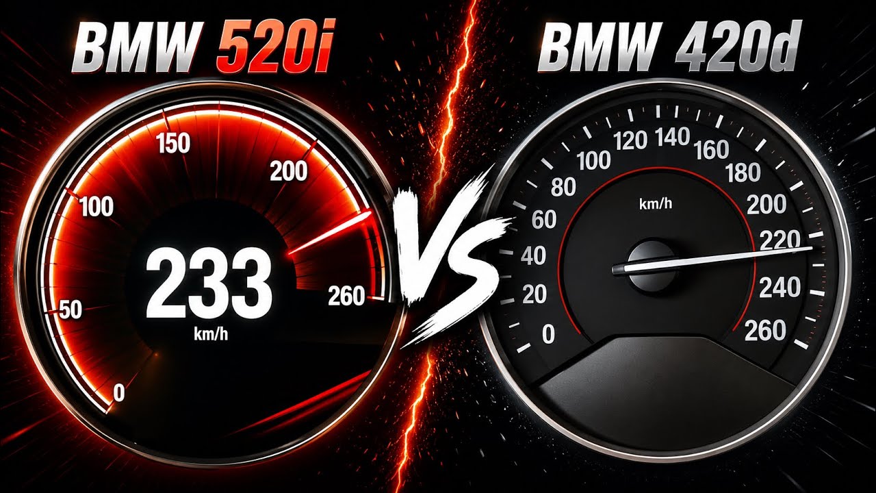 BMW 520i v BMW 420d | Acceleration Test