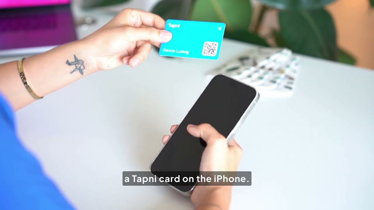 Using Tapni Card with iPhone