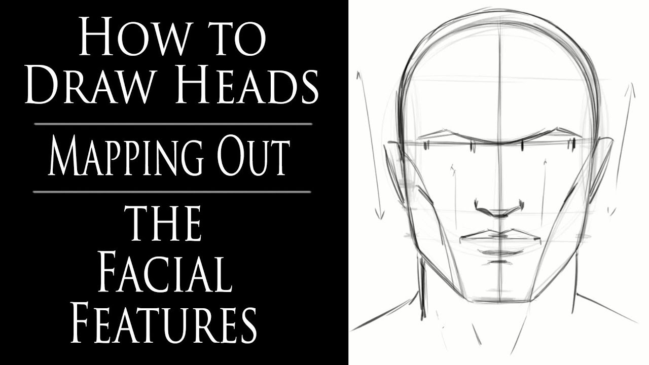 How to Draw Heads - Mapping Out the Facial Features
