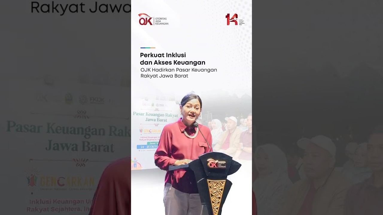 Perkuat Inklusi dan Akses Keuangan, OJK Hadirkan Pasar Keuangan Rakyat Jawa Barat