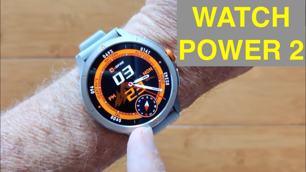 Смарт-часы Xiaomi UDFiNE Watch Power 2 с Bluetooth, звонками, GPS, водонепроницаемостью 5ATM, пос...