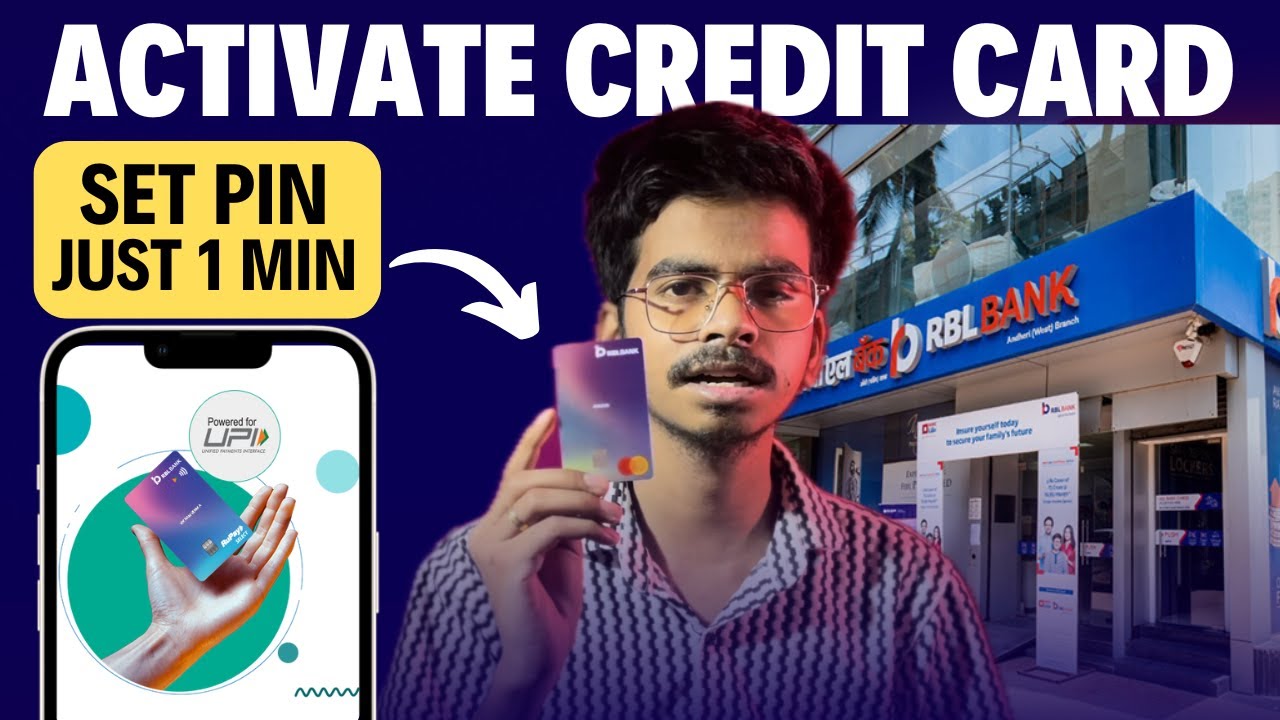 How to Activate RBL Bank Credit Card, RBL Bank Shoprite Credit Card Set PIN | TECH AMAN #creditcard