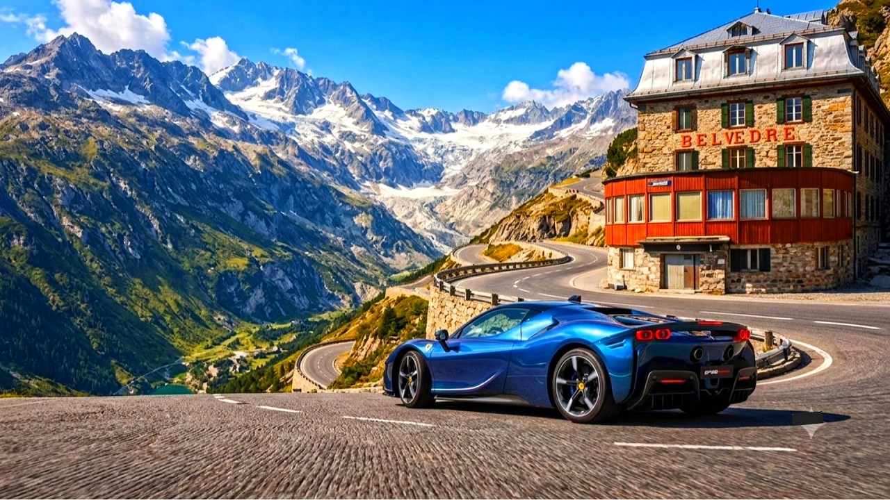 🏆 Switzerland's Most Beautiful Alpine Road 🇨🇭  Furka Pass, Grimsel Pass & Meiringen in 4K