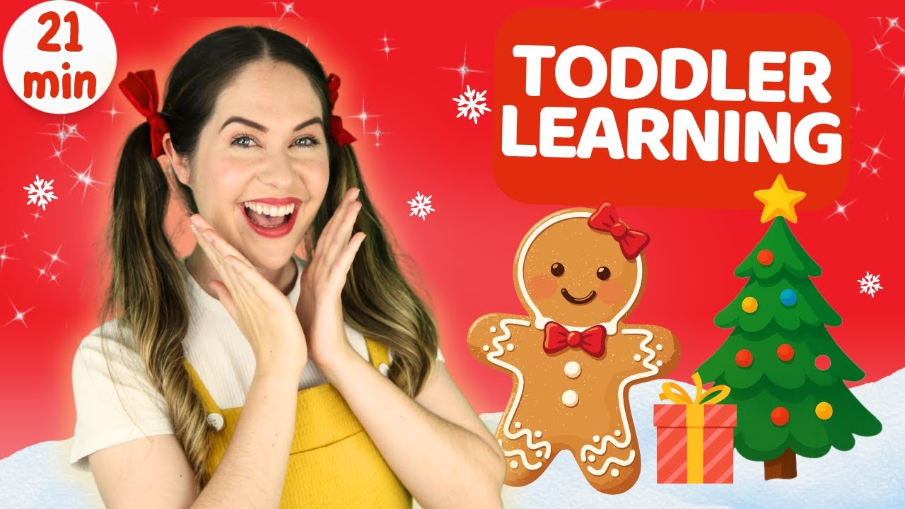 Christmas Toddler Learning 🎄 Part 2 | Slow Screen Time Songs &  Learning with Ms Catherine