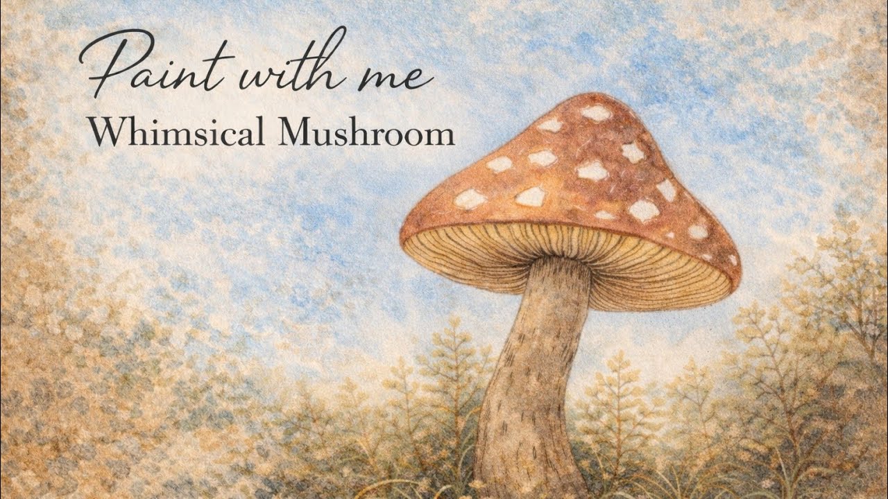 I Can’t Stop Painting Mushrooms | Whimsical Watercolor Paint With Me 