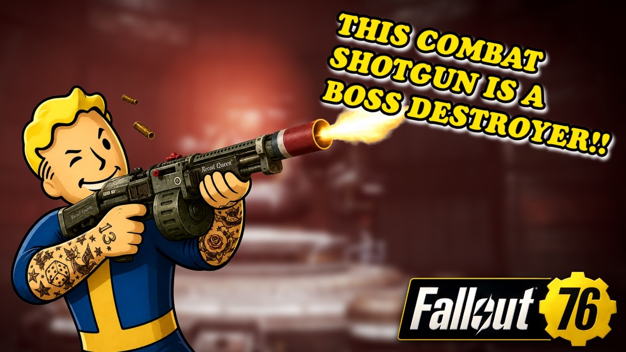 Королева отдачи 👑 | ЛУЧший билд на автоматический боевой дробовик в Fallout 76!!