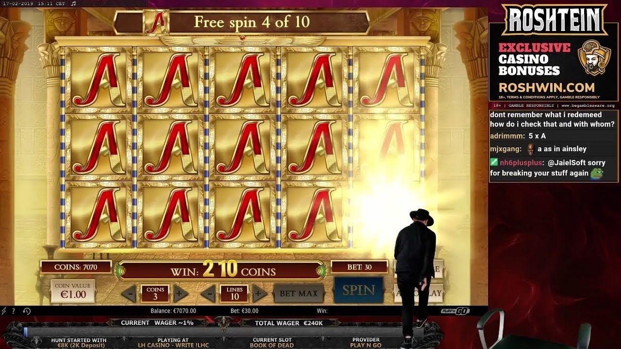 Online Casino Jackpots of the Week🔥 BIG Win on Book of Dead slot - 56 000&euro; (Roshtein) ⭐ MAX BET ⭐