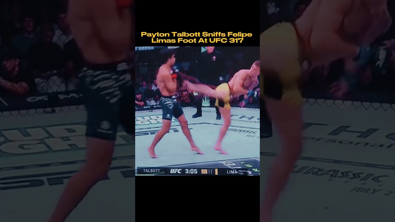 Payton Talbott Sniffs Felipe Limas Foot At #UFC317 #paytontalbott #headkickpod