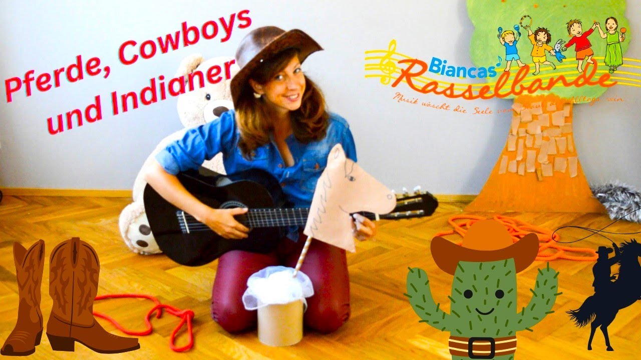 Pferde, Cowboys und Indianer🐴🤠 - Zuhören, Mitsingen und Bewegen🎶🎤