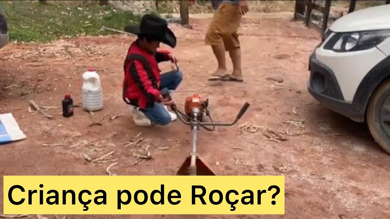 Hugo Roçando com sua Mine roçadeira + Fugimos do caos no feriado