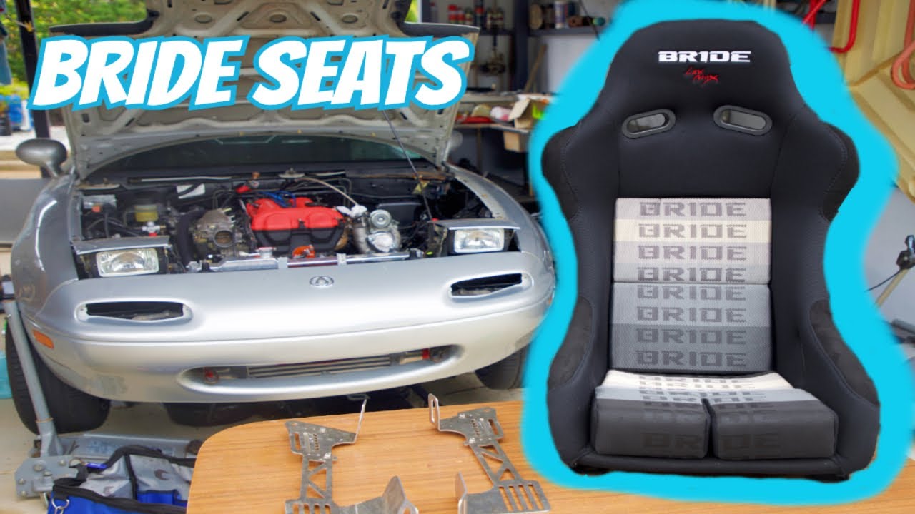 Turbo Mx5 Gets New Bride seats + ROLL BAR INSTALL !