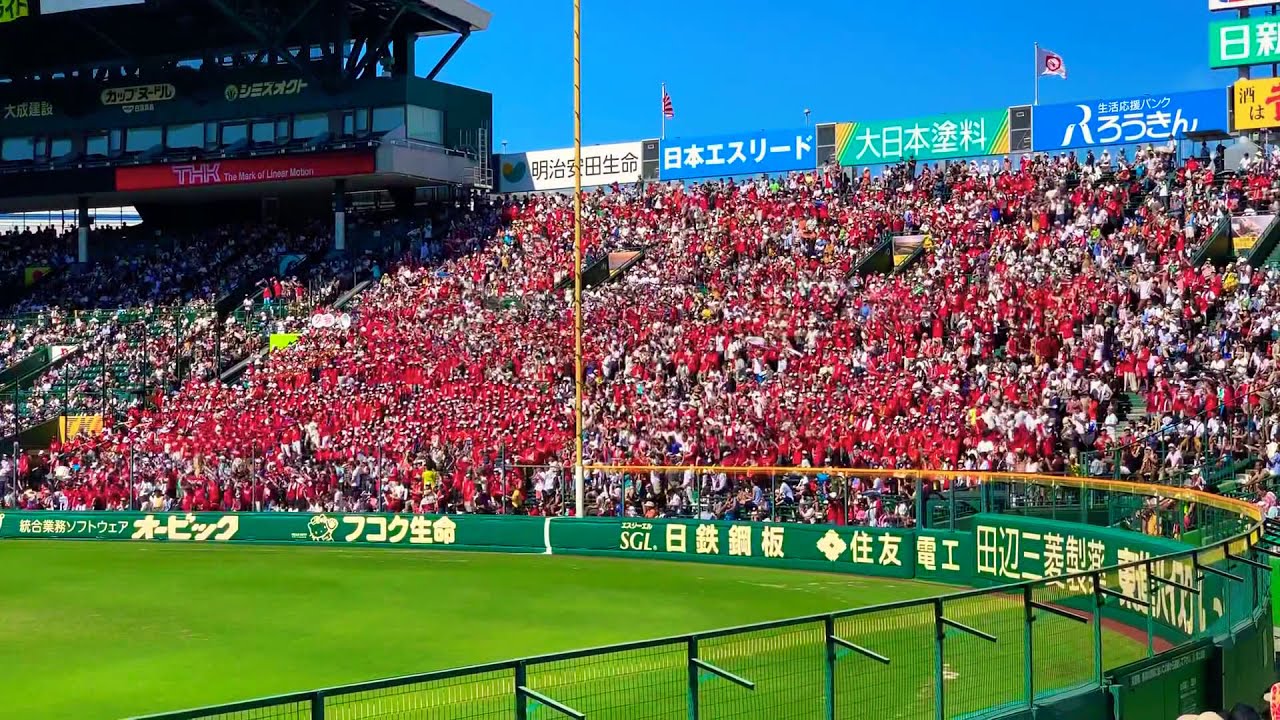 2019 夏 甲子園 国学院久我山 7回表の逆転 迫力ある応援！！ 「一本」