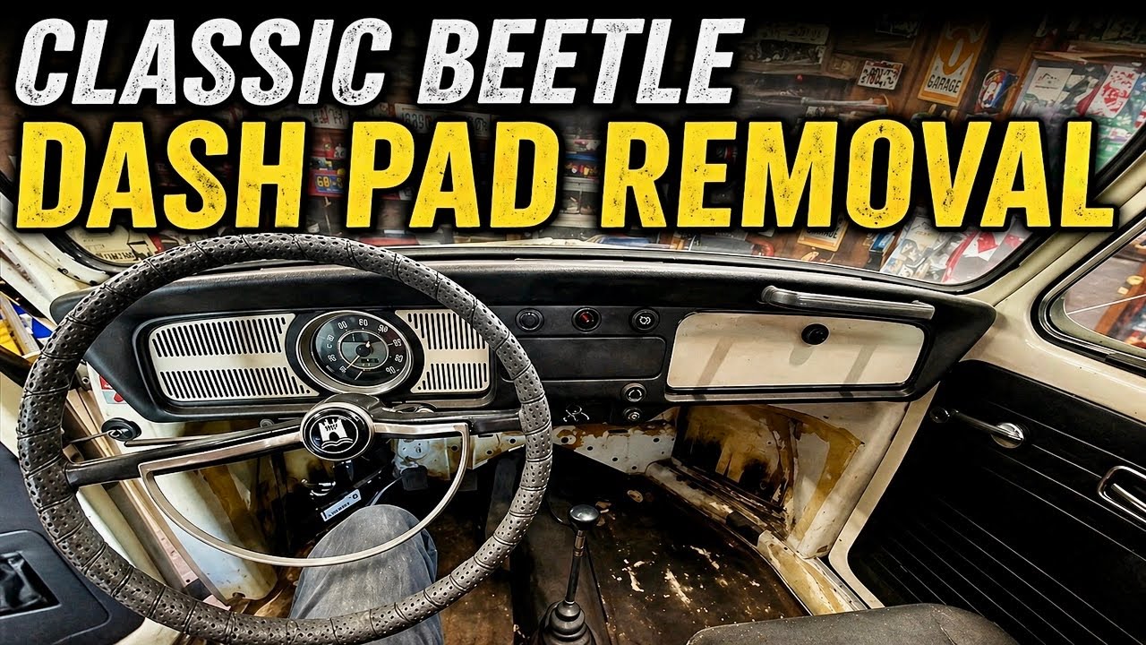 VW Beetle & Super Beetle Dash Pad Removal 🔧 - DIY!