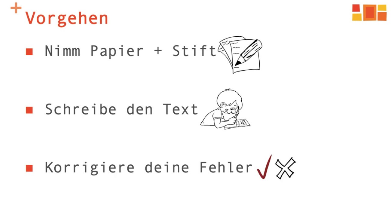 Deutsch üben - Diktat 24 - für Anfänger