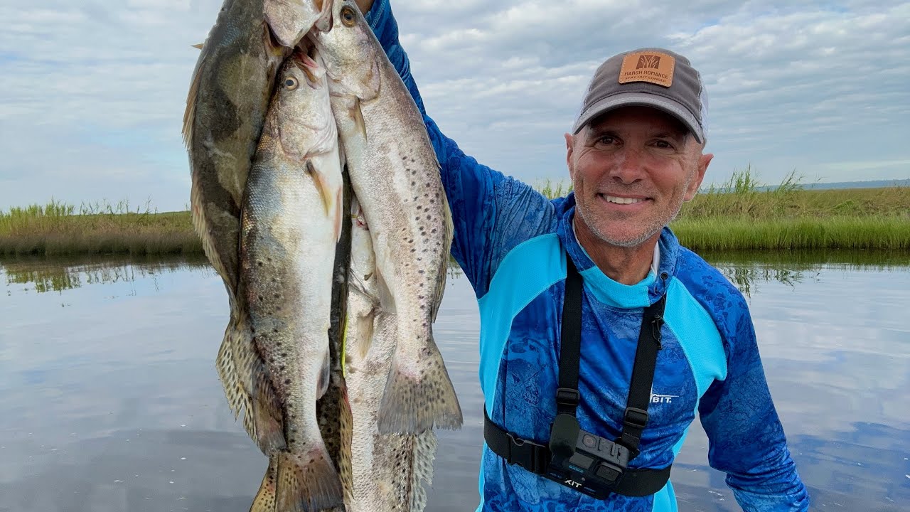Specks STORM These Bayous on Way Into Marsh! Catch & Cook