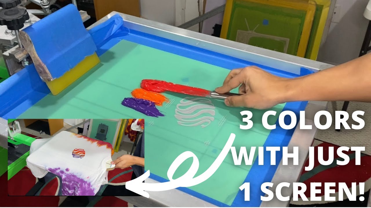 How To Screen Print Multiple Colors With ONE Screen! | BRAND Spotlight