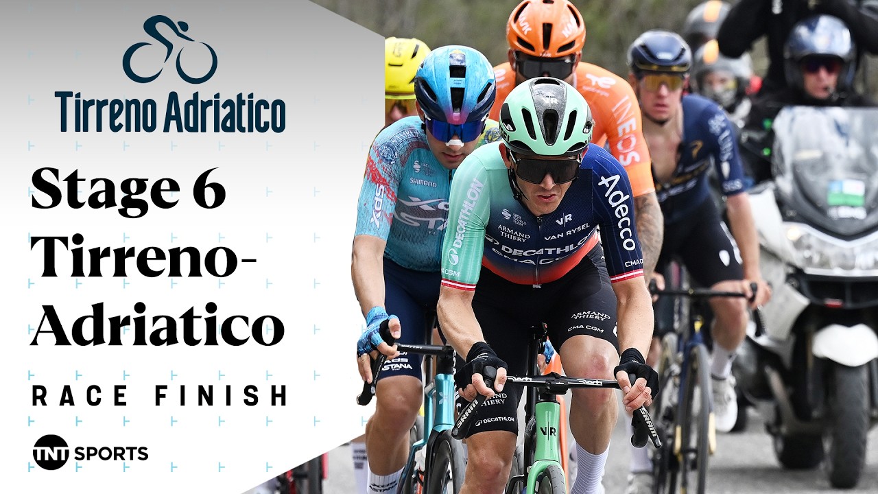 TOUGH FINISH! 😰 | Men's Elite Stage 6 Tirreno-Adriatico 2026 Final KM's | TNT Sports Cycling