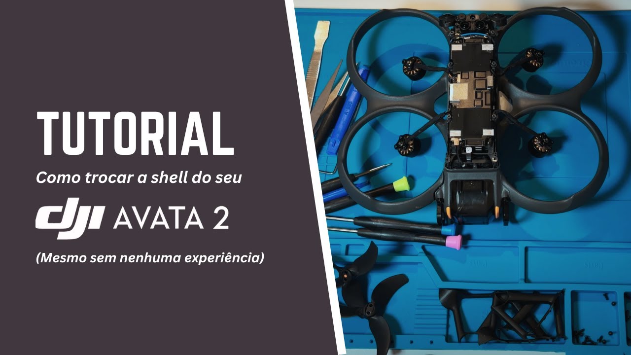 DJI Avata 2 Quebrado? Veja como eu mesmo consertei (Tutorial Completo)