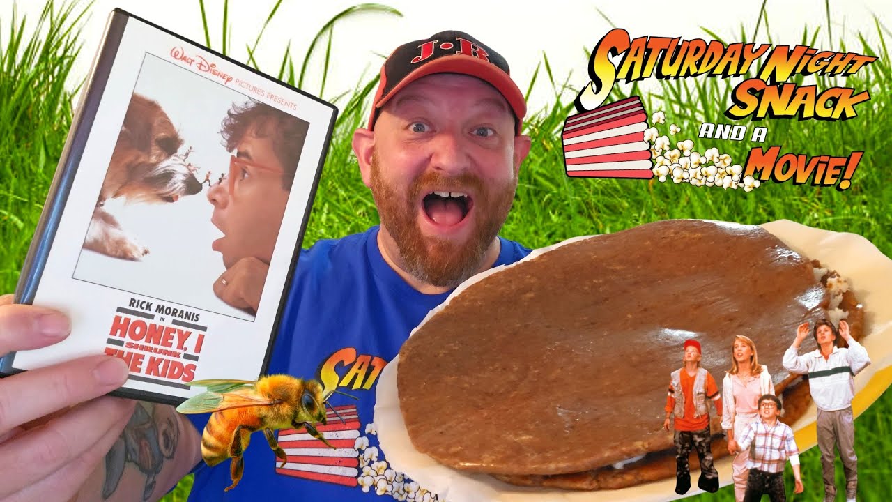 HONEY I SHRUNK THE KIDS with GIANT LITTLE DEBBIE OATMEAL CREME PIES Saturday Night Snack and a Movie