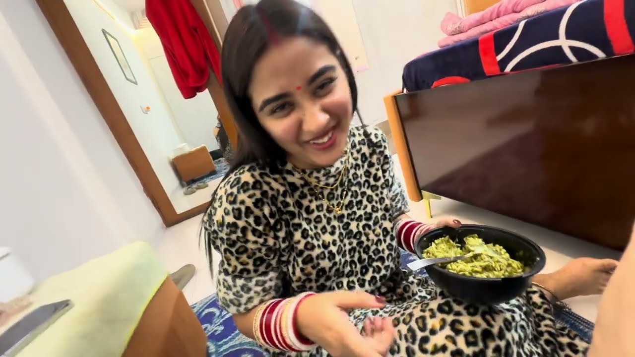 Chachi k ghr gye khane par aj ❤️🧿 @vishakajaatni1470 #explorepage #wedding #jaatjatni 